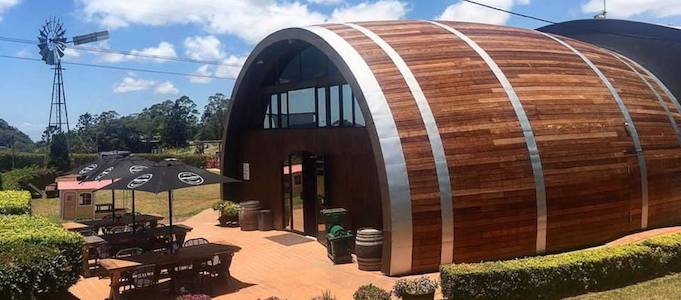 Day tour stop at a scenic hinterland vineyard